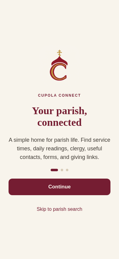 Welcome and find your parish